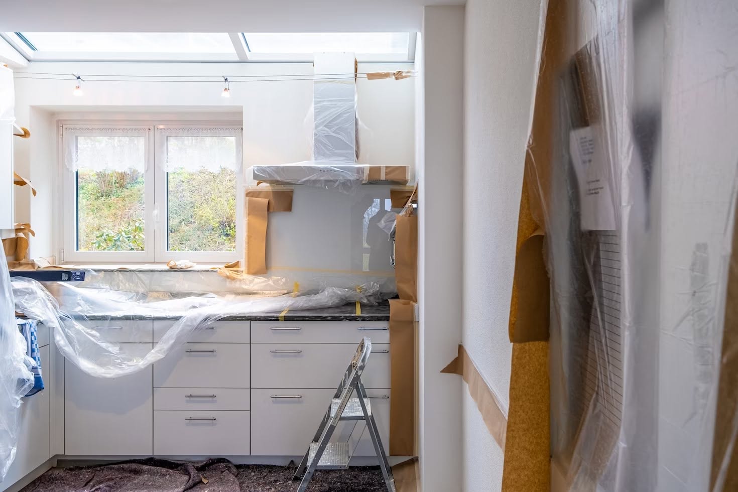 Kitchen remodeling project in progress in Palm Beach County